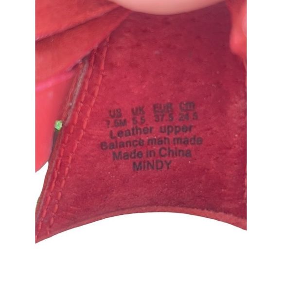 Bleeker & Bond Mindy Red Sandal Women’s Size 7.5M - Picture 6 of 6